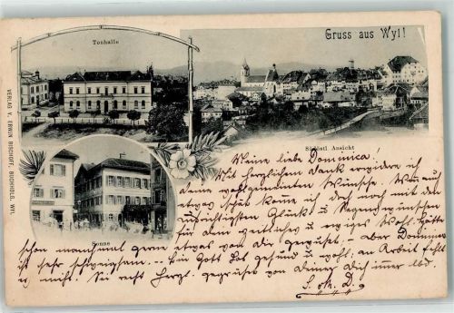 9500 Wil SG 1901 - Tonhalle Hotel Sonne