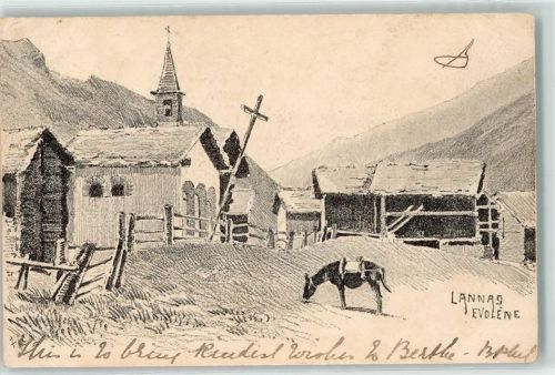 1983 Evolène 1902 - Kapelle Kreuz Maulesel