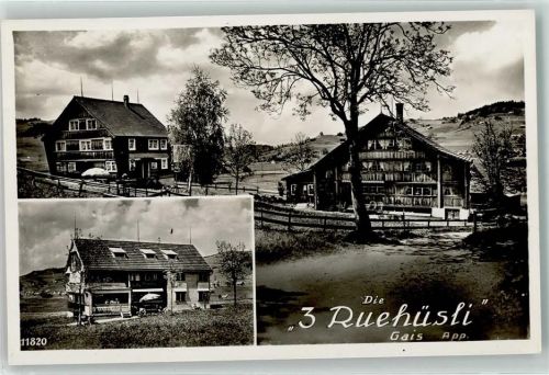 9056 Gais - die drei Ruehüsli