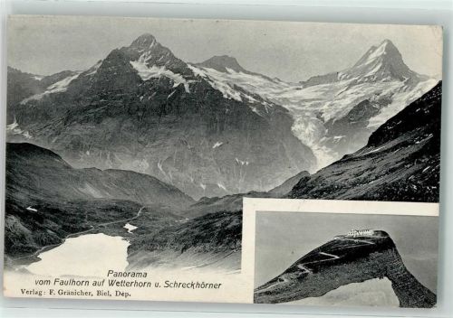 Wetterhorn Grindelwald 1911 - Schreckhörner