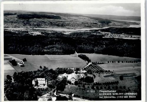 8536 Hüttwilen - Kurhaus Schloss Steinegg, Luftaufnahme