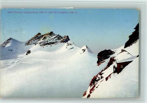 3801 Jungfraujoch - Station Jungfraujoch und die Jungfrau