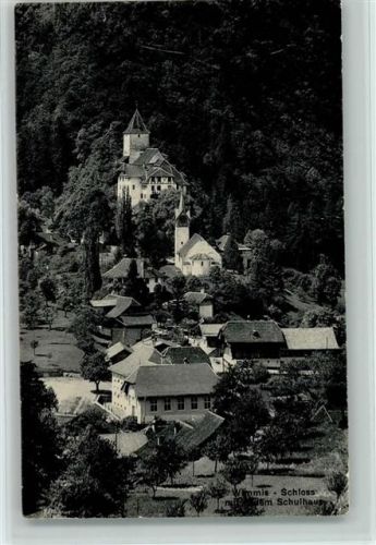 3752 Wimmis - Schloss mit Schulhaus