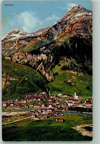 7435 Splügen 1926 Foto AK