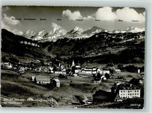 9652 Neu St. Johann - Nesslau mit Churfirsten