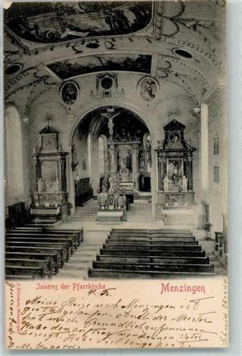 6313 Menzingen 1904 - Kirche Inneres