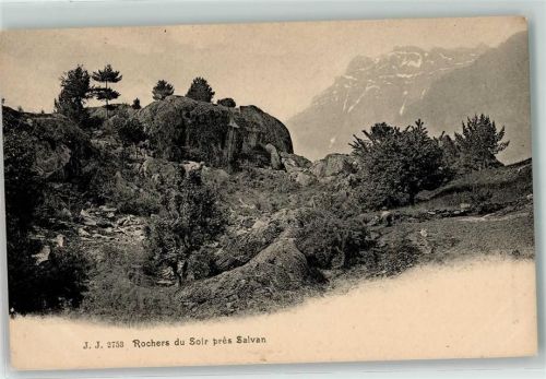 1922 Salvan - Rochers du Soir