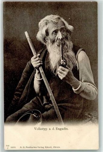 Volkstyp a.d. Engadin Pfeife