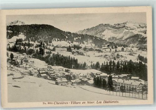1885 Chesières 1924 - Villars en hiver Les Diablerets