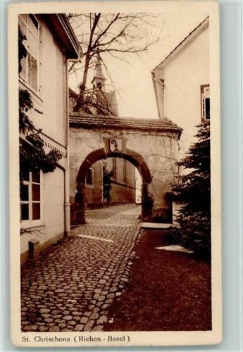 St Chrischona 1926 - Gassen Partie AK