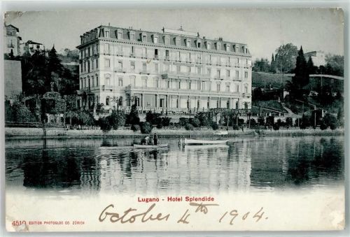 2800 Delémont Delsberg 1904 Gebrauchsspuren Hotel Splendide