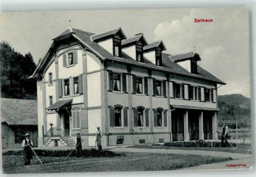 8487 Rämismühle 1908 Gebrauchsspuren Zelthaus