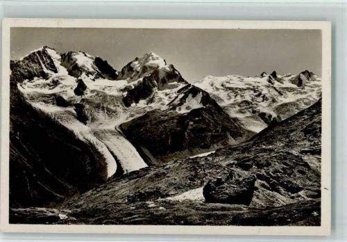 Fuorcla Surlej - Fuorcla Surley mit Piz Bernina Piz Roseg und Sellagruppe