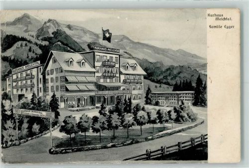 6067 Melchtal 1903 Künstlerkarte Kurhaus