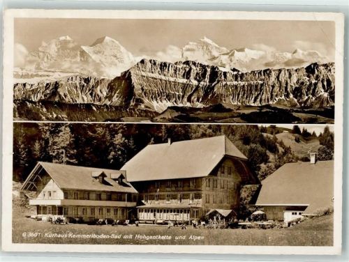 6197 Schangnau Gebrauchsspuren Kurhaus Kemmeribodenbad Alpen