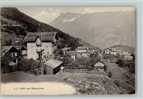 1923 Les Marécottes - Teilansicht, Verlag J.J. Nr. 10349, gute Erhaltung AK.