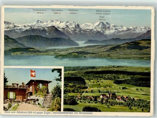 Albishorn - Zugersee Vierwaldstättersee Gasthaus Hüttenstempel