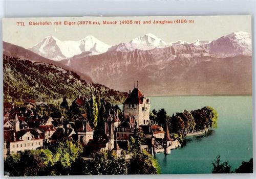 3653 Oberhofen am Thunersee - Blick auf Eiger, Mönch, Jungfrau
