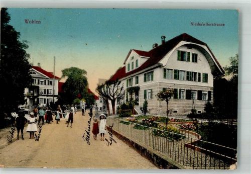 5610 Wohlen AG 1912 Foto AK Niederwiler- Straße