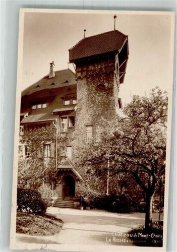1009 Pully 1923 Foto AK Schloss Mont-Choisi