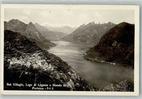 6979 Brè sopra Lugano Foto AK Lago di Lugano