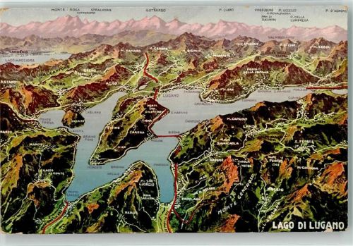 6815 Melide - Luganer See Vogelschau