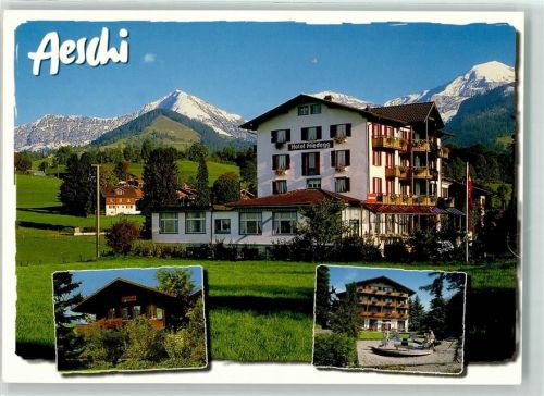 3703 Aeschi b. Spiez Gebrauchsspuren Hotel Friedegg