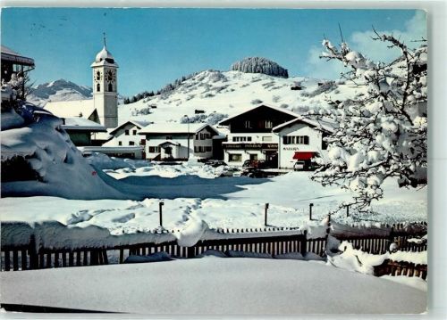 7031 Laax GR 1973 - Dorfpartie Winter