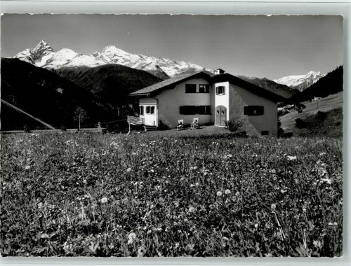 7494 Wiesen GR - Ferienhaus Brunner Wiesen bei Davos gegen Tinzenhorn und Piz Michèl