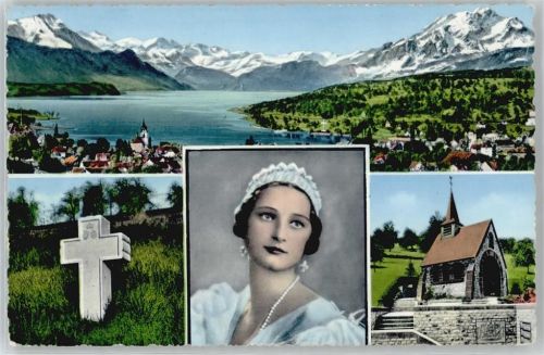 6403 Küssnacht am Rigi - Kapelle Kreuz See Berg Panorama