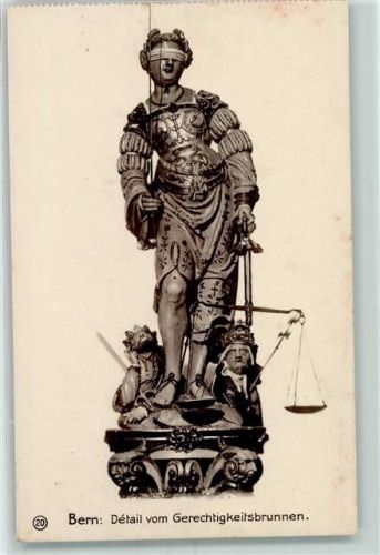 3000 Bern Berne - Detail vom Gerechtigkeitsbrunnen