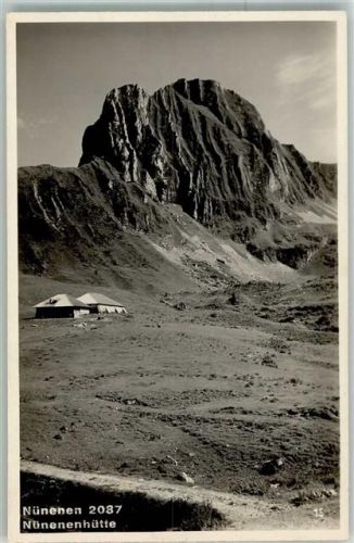Nünenenflue 1934 Foto AK Nünenenhütte