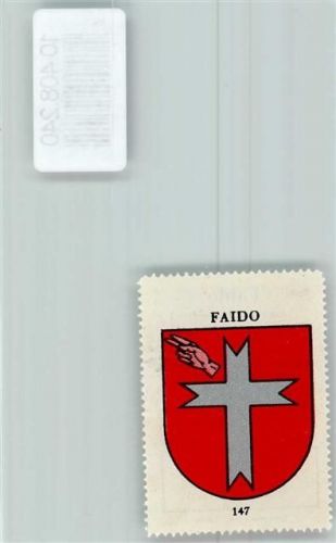 6760 Faido - Vignette Wappen Kaffee Hag ca 1920-1940