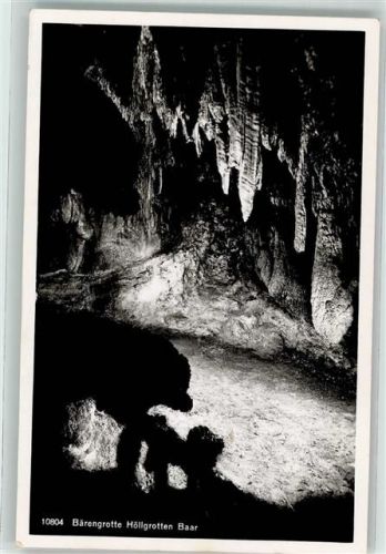 6340 Baar Foto AK Verlag u.- Fotograf Max Burkhardt Bärengrotte Höllgrotten