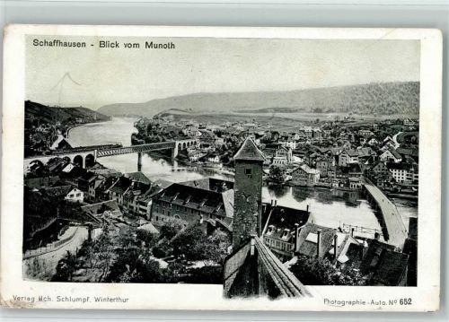 Schaffhausen Sciaffusa Photographie - Auto. Nr. 652 AK Schlumpf 1903