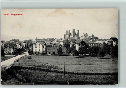 Rapperswil SG Wohltätigkeitskarte der Tuberkulose-Fürsorge Tuberkulose Gebrauchsspuren