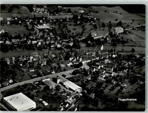 5507 Mellingen Foto AK Fliegeraufnahme