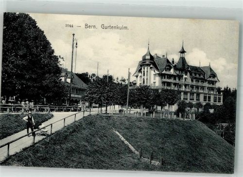 Gurten Kulm 1910 Foto AK Hotel
