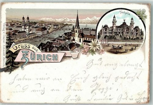 8000 Zürich 1900 Gebrauchsspuren Kutsche