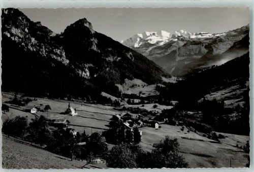 3723 Kiental 1943 - Gesamtansicht mit Goldenhorn und Blümlisalpgruppe