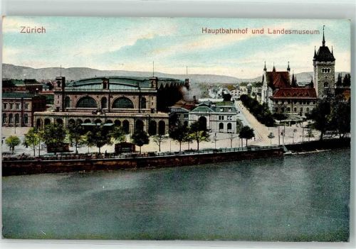 8000 Zürich 1907 - Bahnhof Landesmuseum