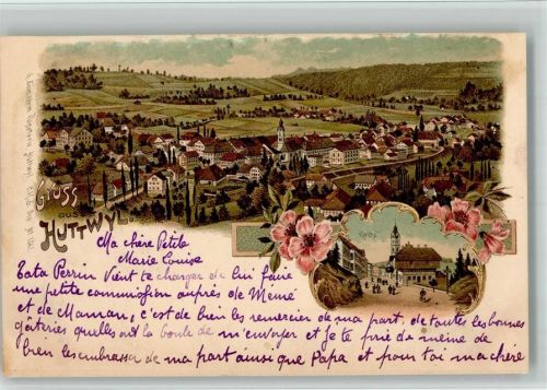 4950 Huttwil BOAKC Lithographie Kirche Verlag Künzli Nr 1942