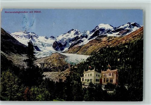 Morteratsch - Morteratschgletscher mit Hotel