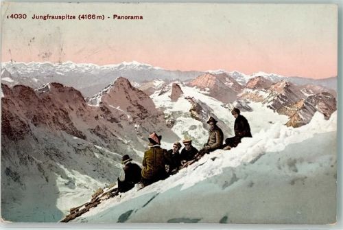 Jungfrau BE 1910 - Bergsteiger Bergspitze