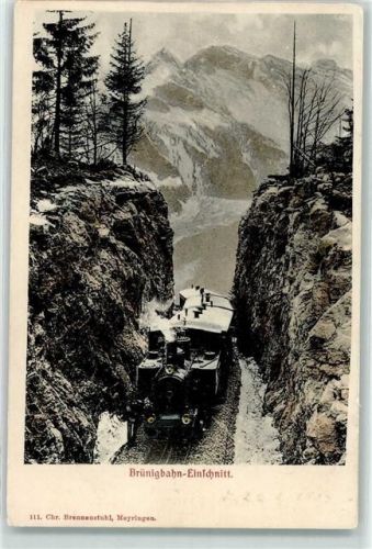 3860 Brünig 1903 - Brünigbahn Einschnitt