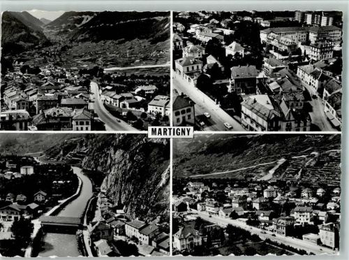 1920 Martigny - Vier Ortsansichten