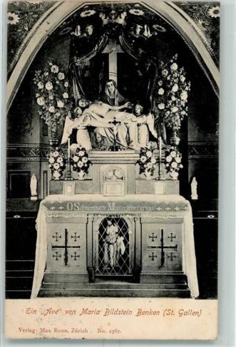 8717 Benken SG - 1911 Ein Ave von Maria Bildstein