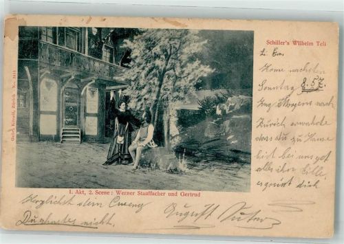 8212 Neuhausen am Rheinfall 1901 - Wilhelm Tell Festspiele Ort lt. Stempel