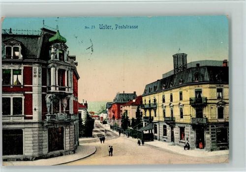 8610 Uster 1909 - Poststrasse AK