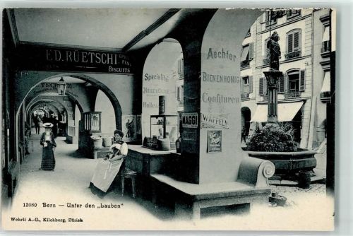 3000 Bern Berne - Unter den Lauben Zähringerbrunnen Ed Rüetschi Epicerie